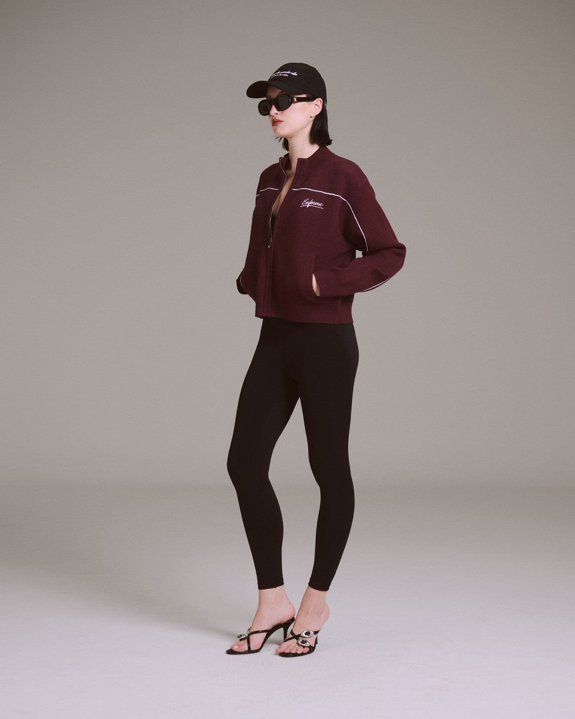 Enforme 8 Zipper Cardigan